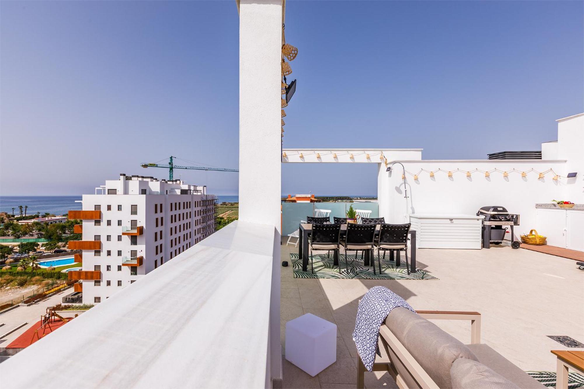 A&N Atico Vista Al Mar Apartman Torre Del Mar Kültér fotó