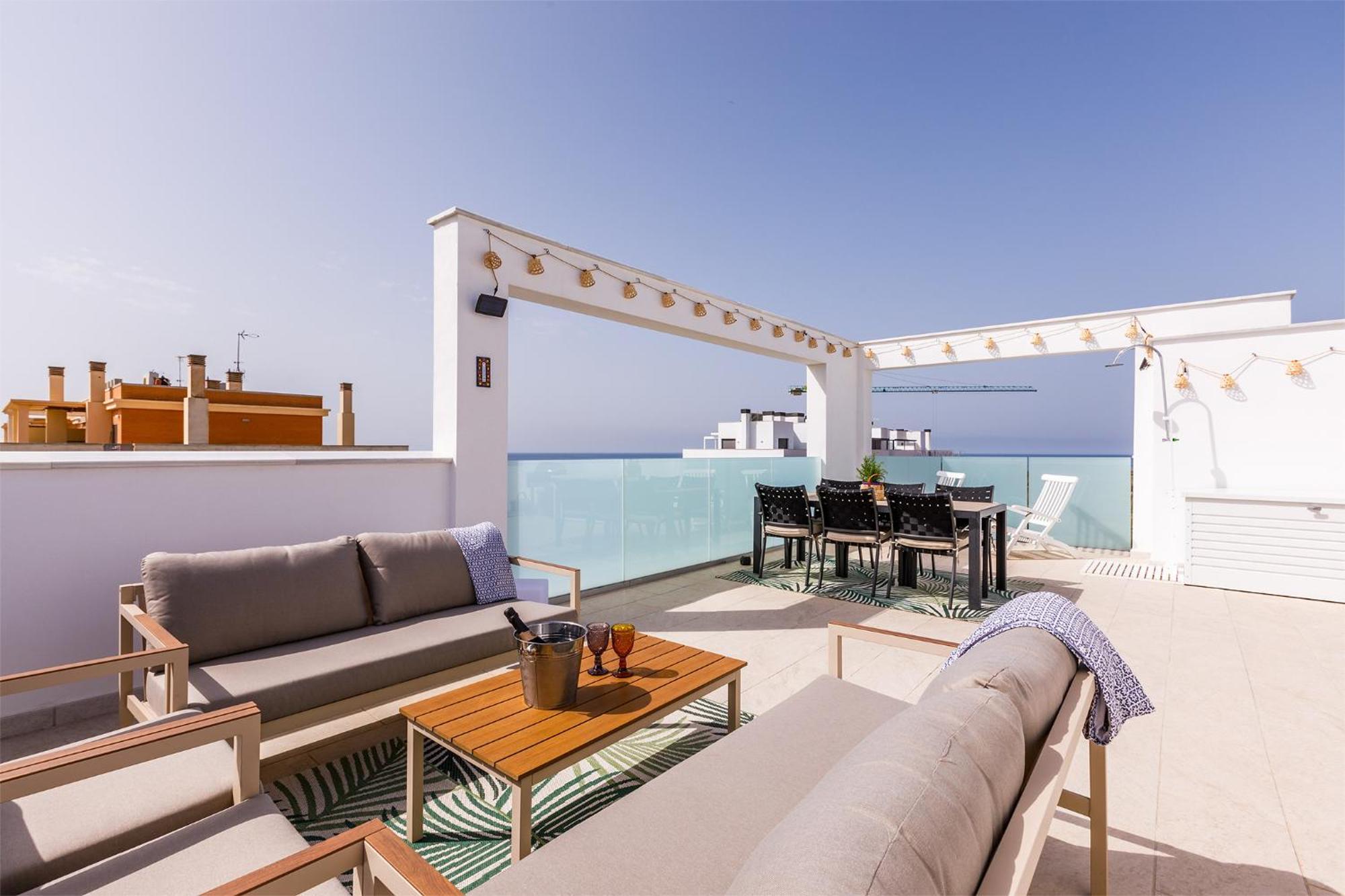 A&N Atico Vista Al Mar Apartman Torre Del Mar Kültér fotó