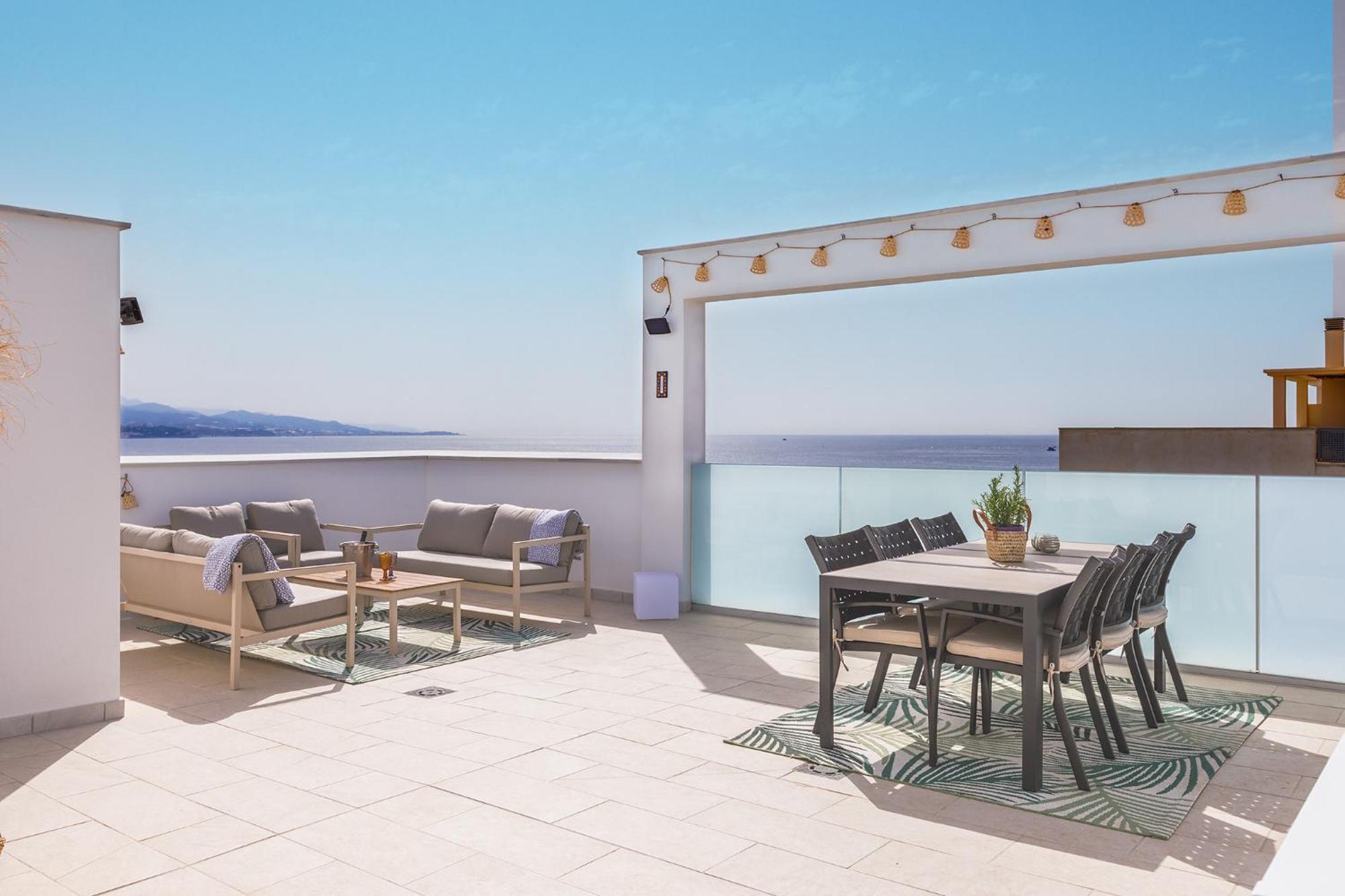 A&N Atico Vista Al Mar Apartman Torre Del Mar Kültér fotó