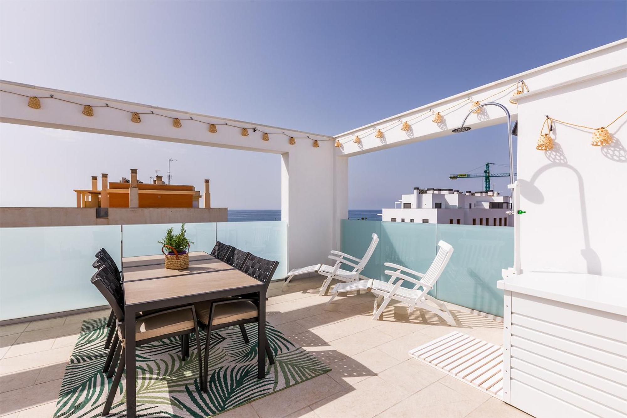 A&N Atico Vista Al Mar Apartman Torre Del Mar Kültér fotó