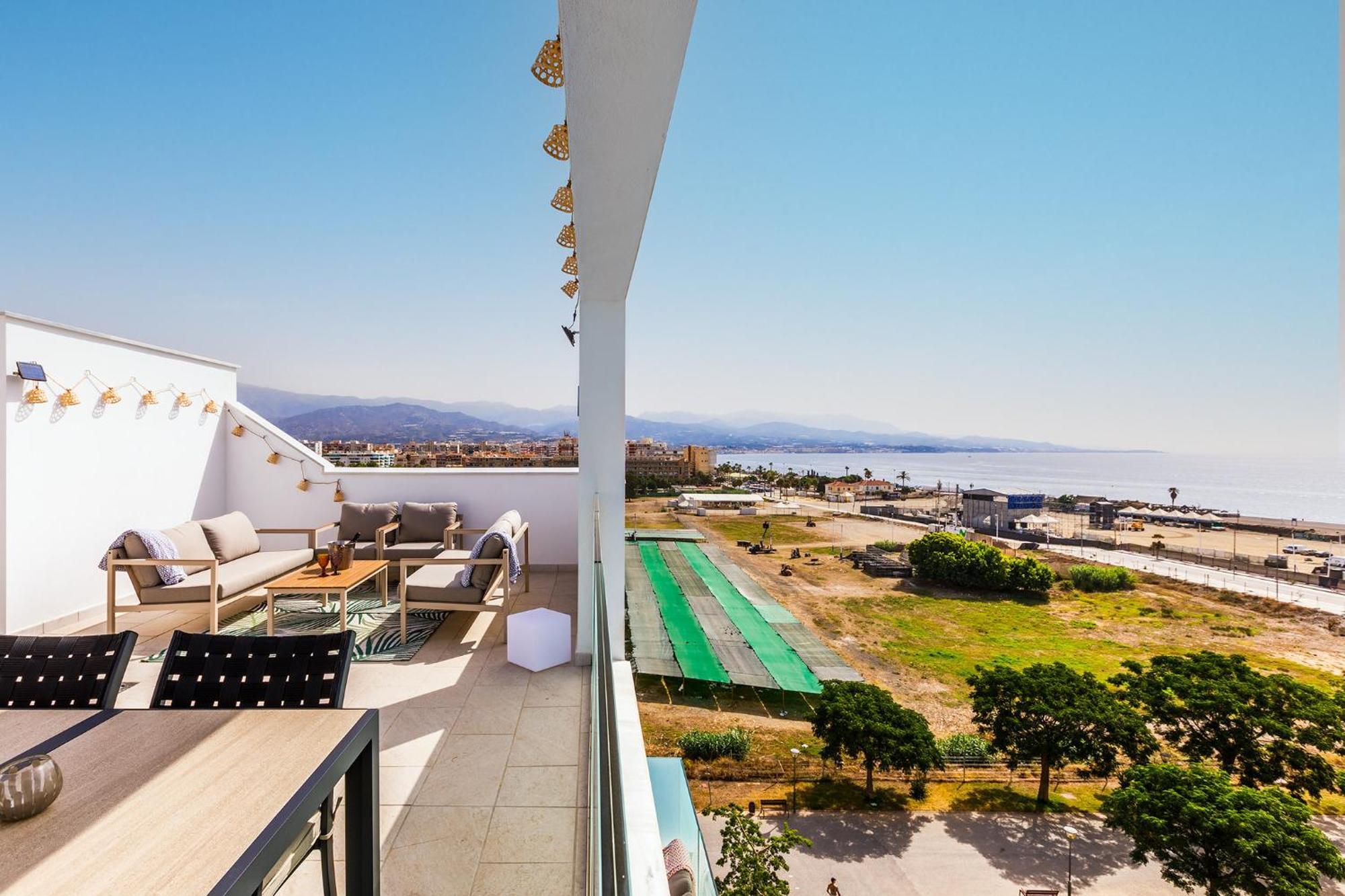 A&N Atico Vista Al Mar Apartman Torre Del Mar Kültér fotó